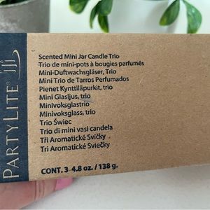 New in box partylite scented mini jar candle “Rio” two sets available